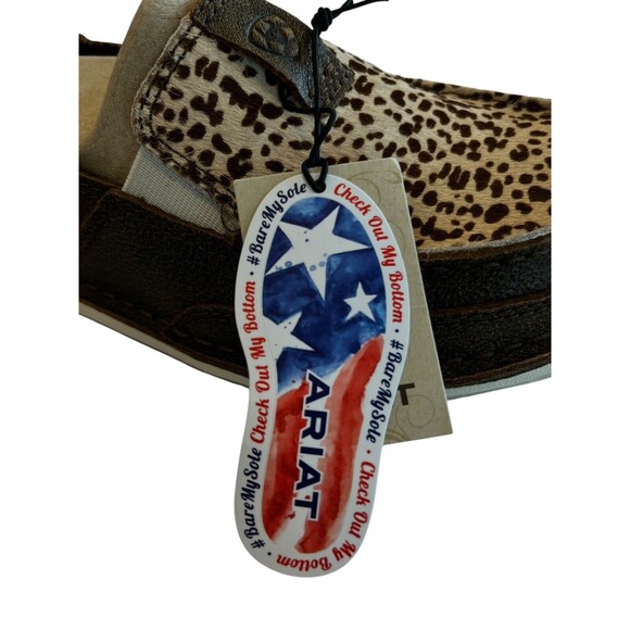 Ariat Slipon Shoes Cruiser NWT Womens SZ 9 Bomber Cheetah 1004697 - Picture 3 of 7